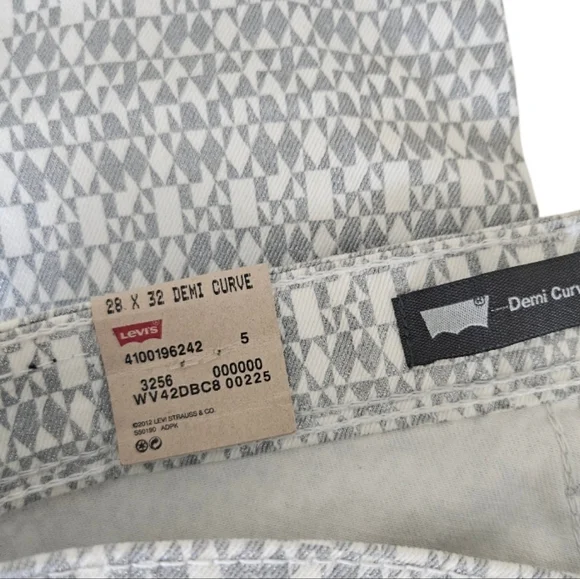 Levi's Demi Curve Skinny Micro Patterned Women's Jeans - Picture 3 of 7